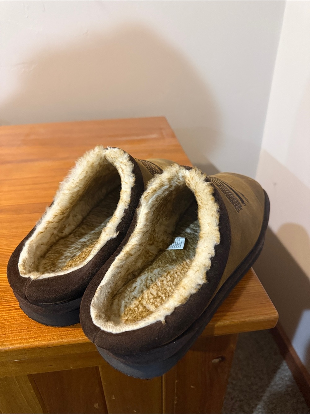 Ariat Men's Brown Suede Shearling-Lined Slip-On Loafers - Picture 4 of 6
